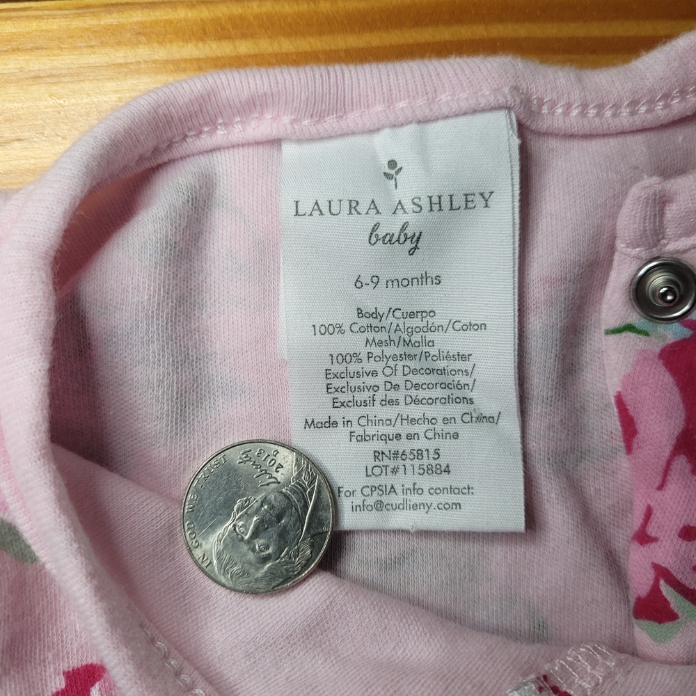 Vintage Laura Ashley Footie Pajamas - Picture 4 of 5